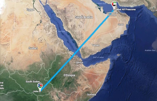 New LCL Consolidation Service from Jebel Ali to Juba (South Sudan) by Darka For Trading & Services