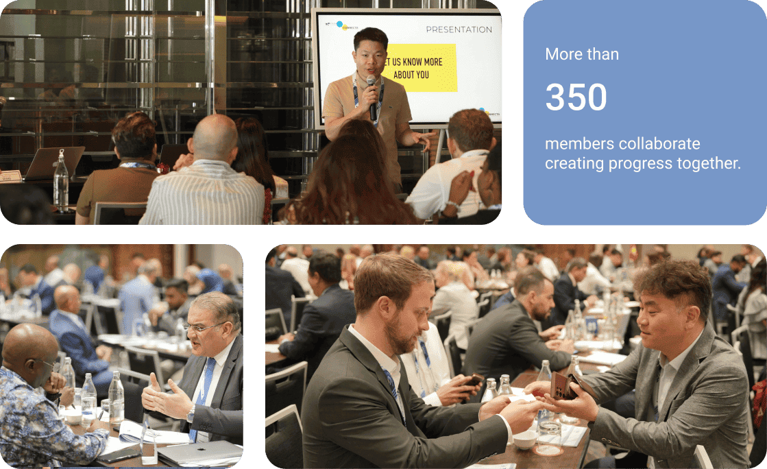 More than 350 members collaborate creating progress together.